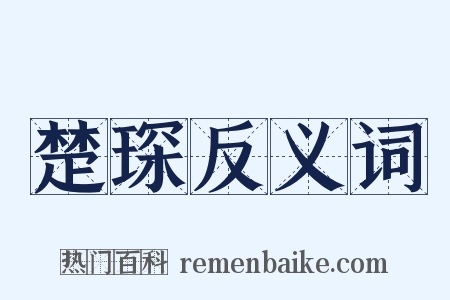 楚琛反义词是什么意思的图片
